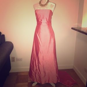 Jenny Yoo Coral Strapless Prom Dress